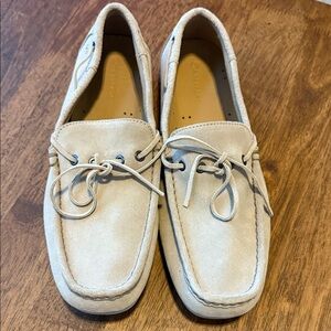 Rockport Men's Light Beige Suede Driving Moccasin Shoe